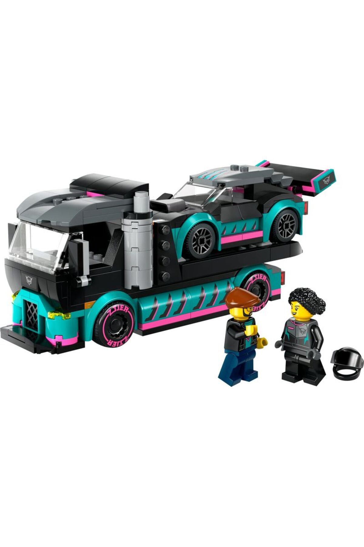 Lego® City Yarış Arabası ve Araba Taşıyıcı Kamyon 60406
