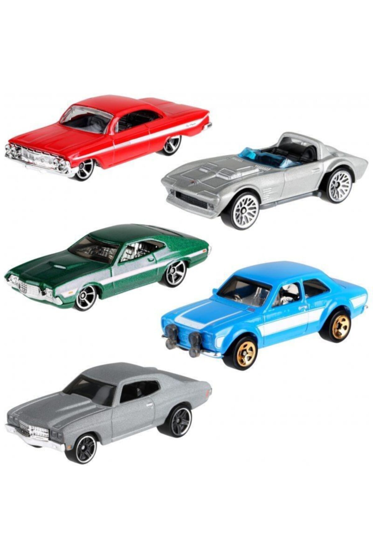 Hot Wheels Beşli Araba Seti Fast & Furious Serisi 
