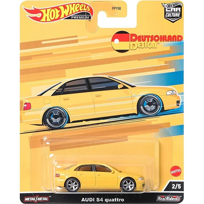Hot Wheels Car Culture Arabalar Audi S4 Quattro Yellow Car 