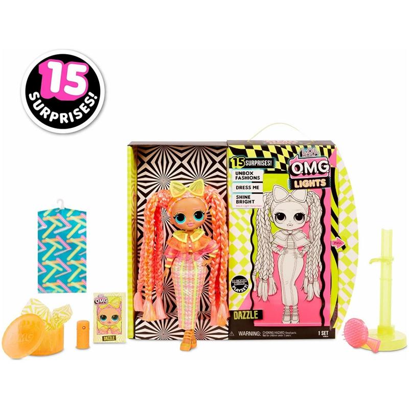 L.O.L. Surprise OMG Lights Çok Gizli Bebekler Neon 15 Sürpriz - Dazzle