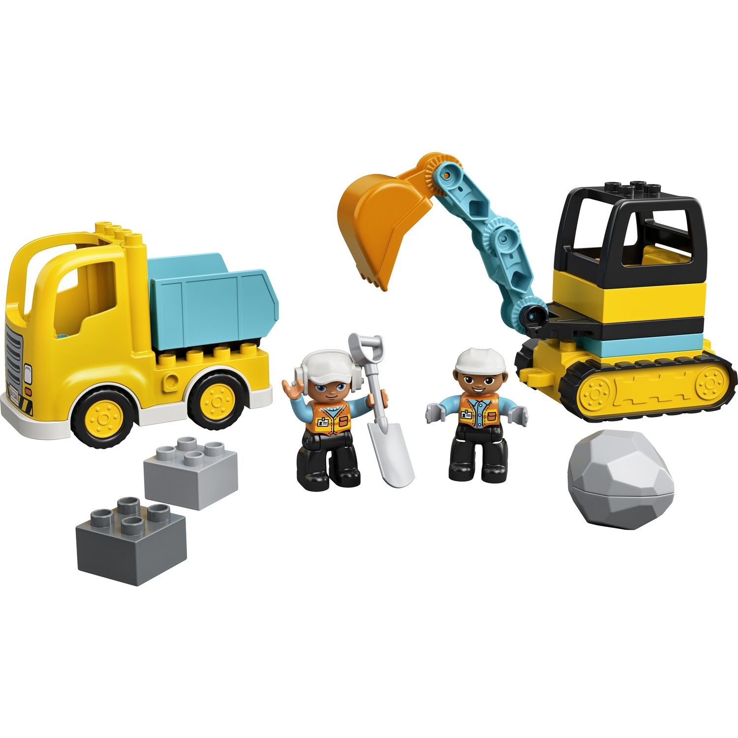 LEGO® DUPLO® İnşaat Kamyonu ve Paletli Kazıcı 10931 