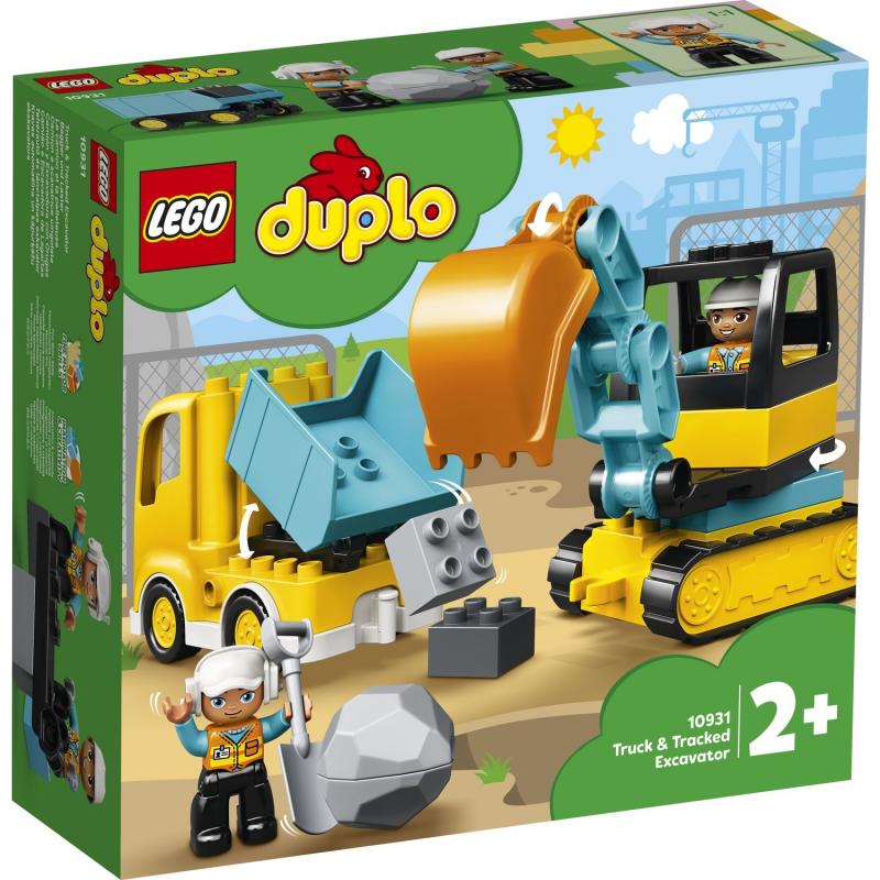 LEGO® DUPLO® İnşaat Kamyonu ve Paletli Kazıcı 10931 