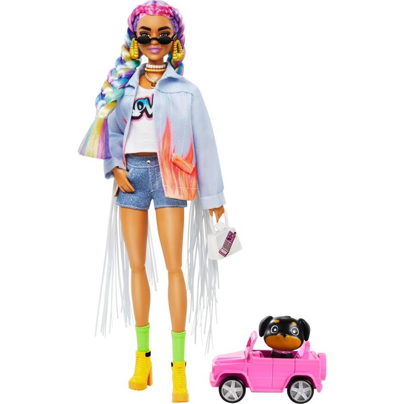 Barbie Extra Renkli Örgü Saçlı Bebek GRN29
