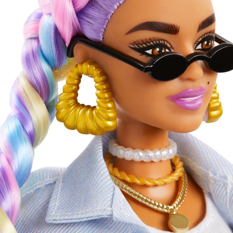 Barbie Extra Renkli Örgü Saçlı Bebek GRN29