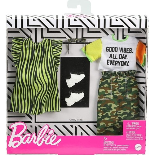 Barbie’nin Kıyafetleri Ikili Paket Kamuflaj Desenli Etek GHX67