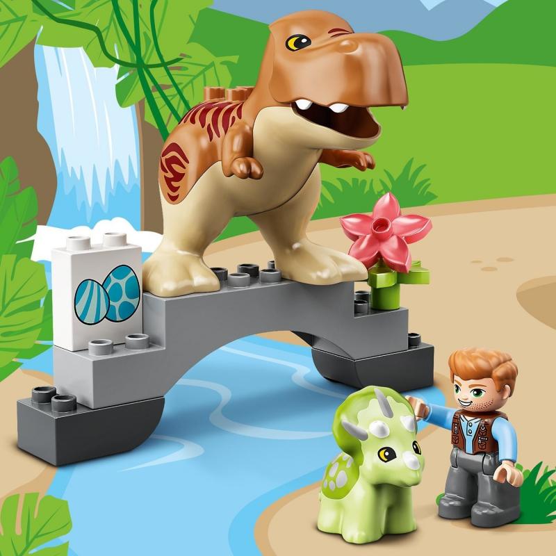 LEGO® Duplo® Jurassic World T. Rex ve Triceratops Dinozor Kaçışı 10939