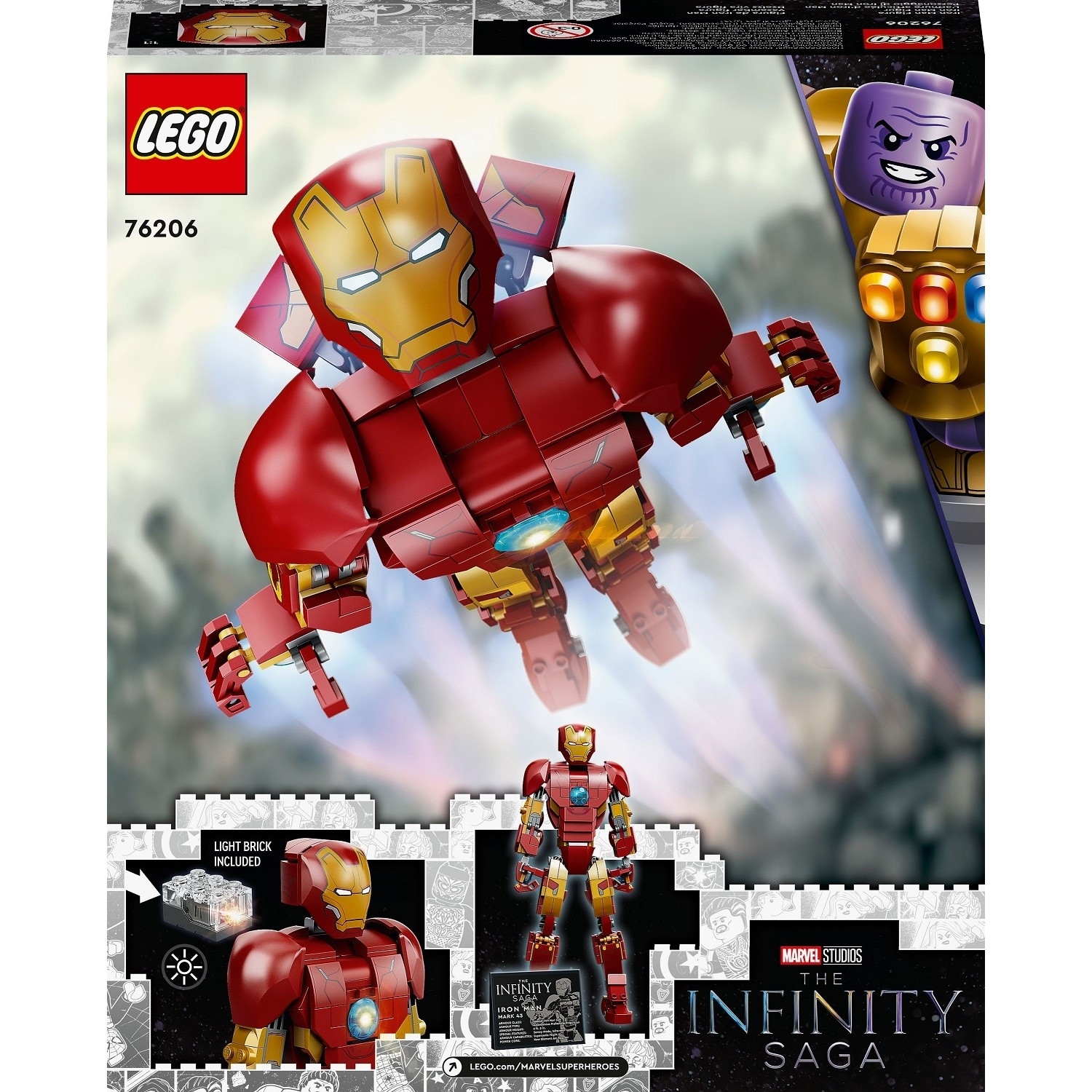 LEGO Marvel Iron Man Figürü 76206