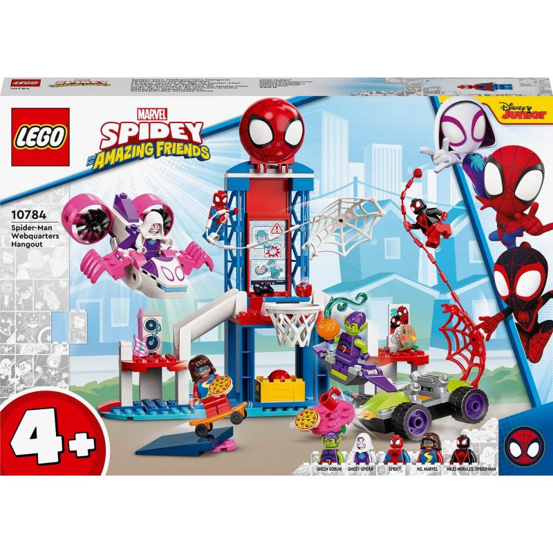 LEGO® Marvel Spidey ve İnanılmaz Arkadaşları Örümcek Adam Ağ Merkezi 10784