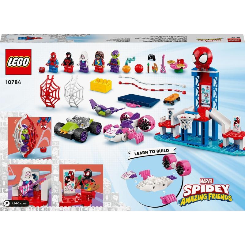 LEGO® Marvel Spidey ve İnanılmaz Arkadaşları Örümcek Adam Ağ Merkezi 10784