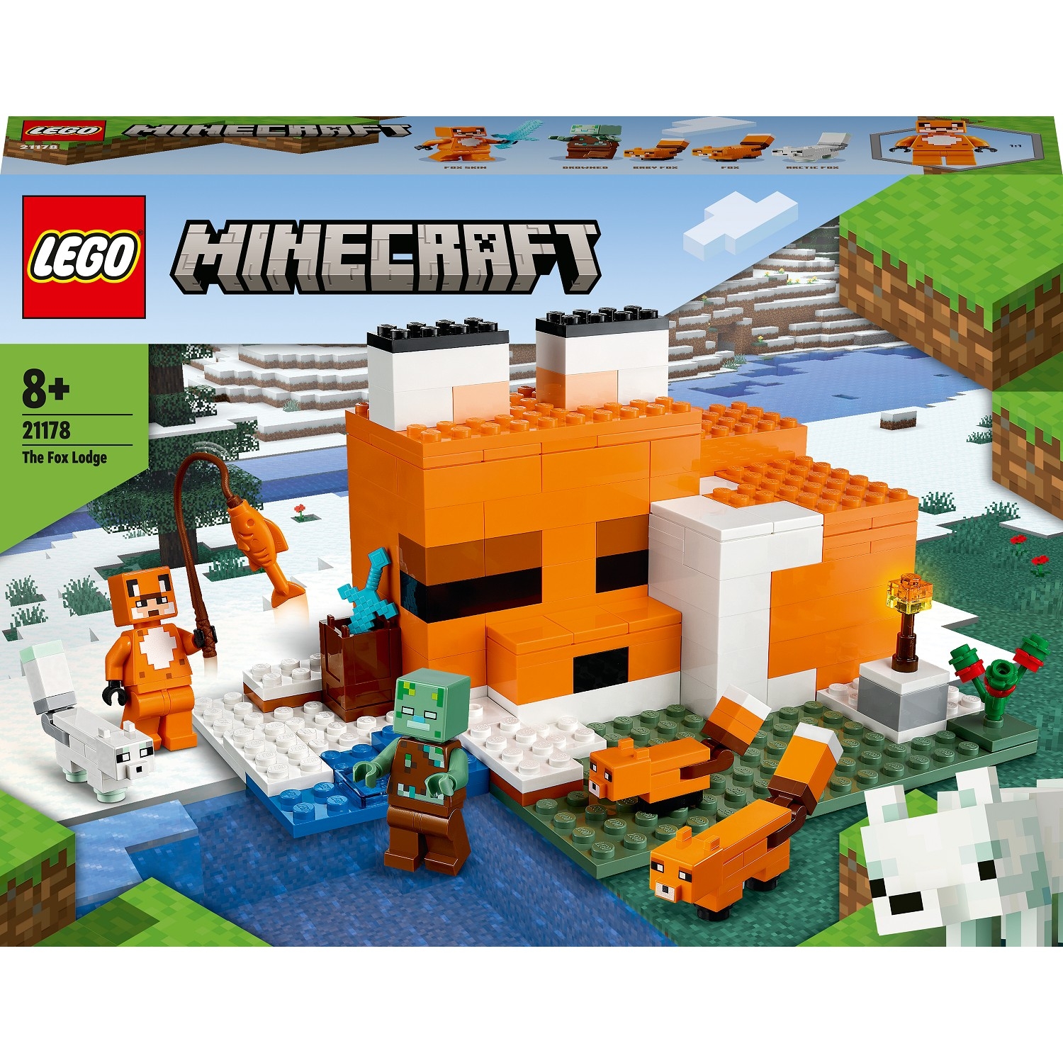 LEGO® Minecraft® Tilki Kulübesi 21178