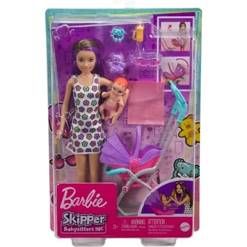 Barbie Bebek Bakıcılığı Oyun Seti GXT34