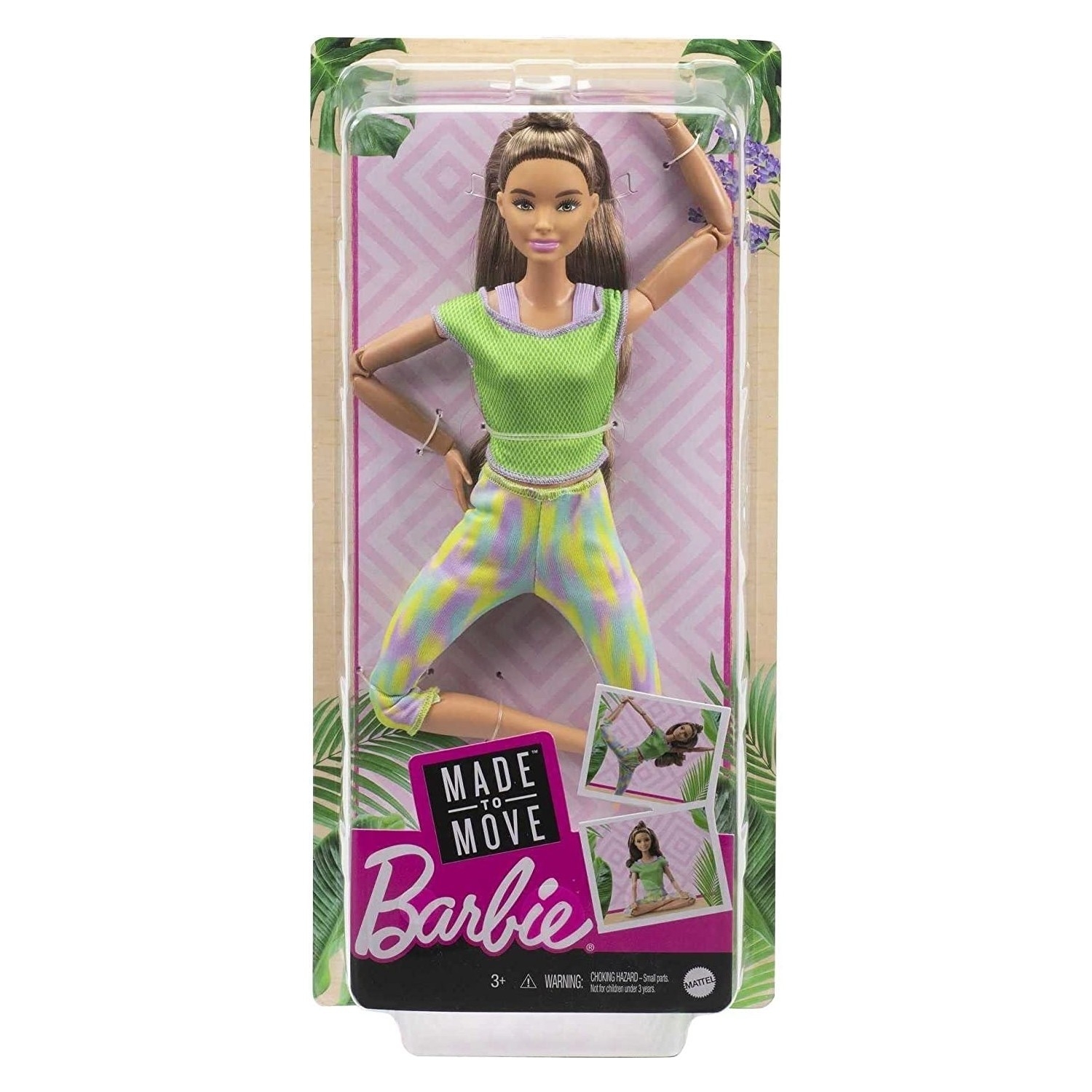 Barbie Sonsuz Hareket Bebeği Yeşil Taytlı GXF05