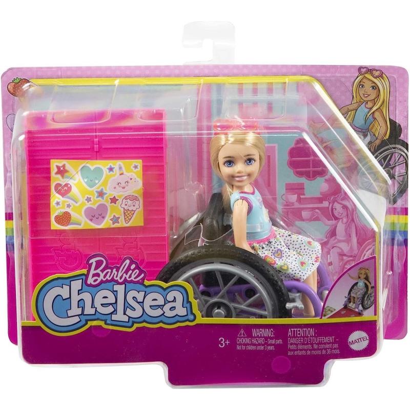 Barbie Tekerlekli Sandalyeli Chelsea Bebek