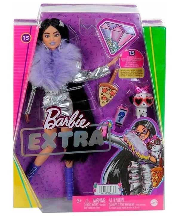 Barbie Extra Mor Botlu Bebek HHN07