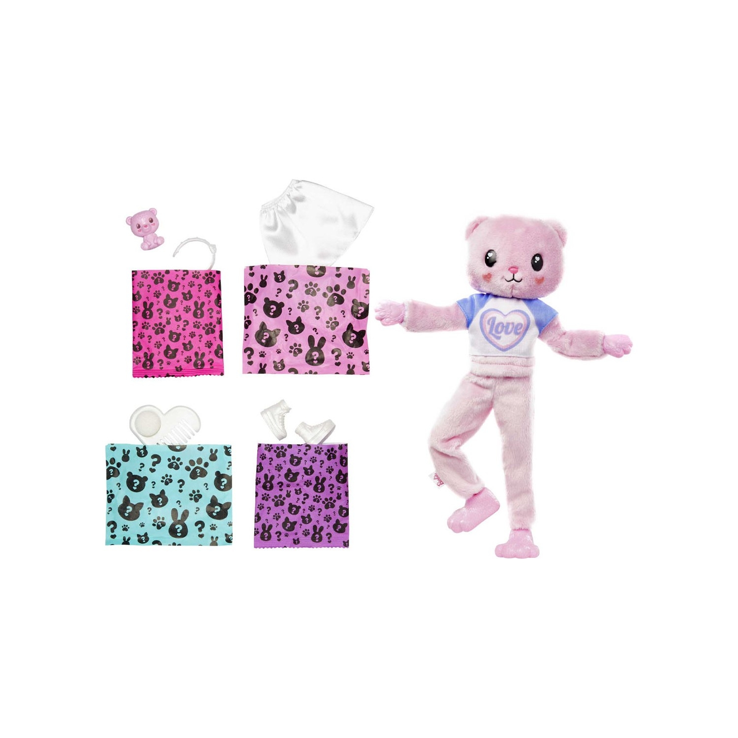 Barbie Cutie Reveal Bebekler Sevimli Kostümler Serisi HKR04