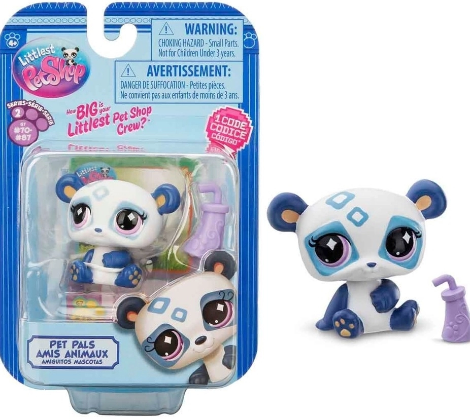 Littlest Pet Shop Minişler Tekli Paket S2 - 70  Panda (Koleksiyonluk - Nadir)