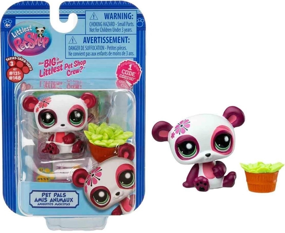 Littlest Pet Shop Minişler Tekli Paket S3 Panda (Koleksiyonluk - Nadir)