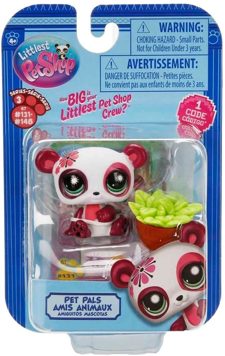Littlest Pet Shop Minişler Tekli Paket S3 Panda (Koleksiyonluk - Nadir)