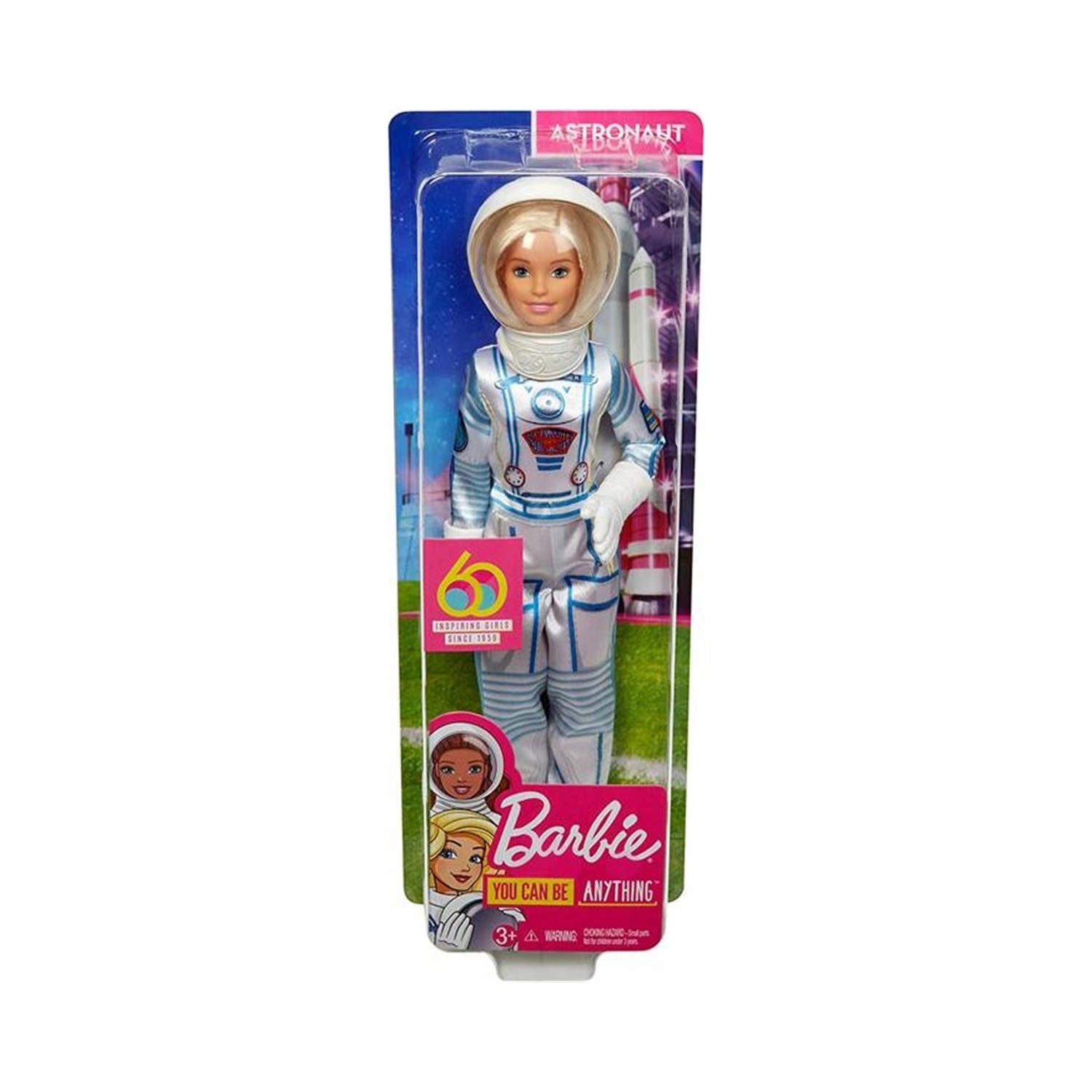 Barbie 60. Yıl Kariyer Bebekleri Astronot GFX23-GFX24