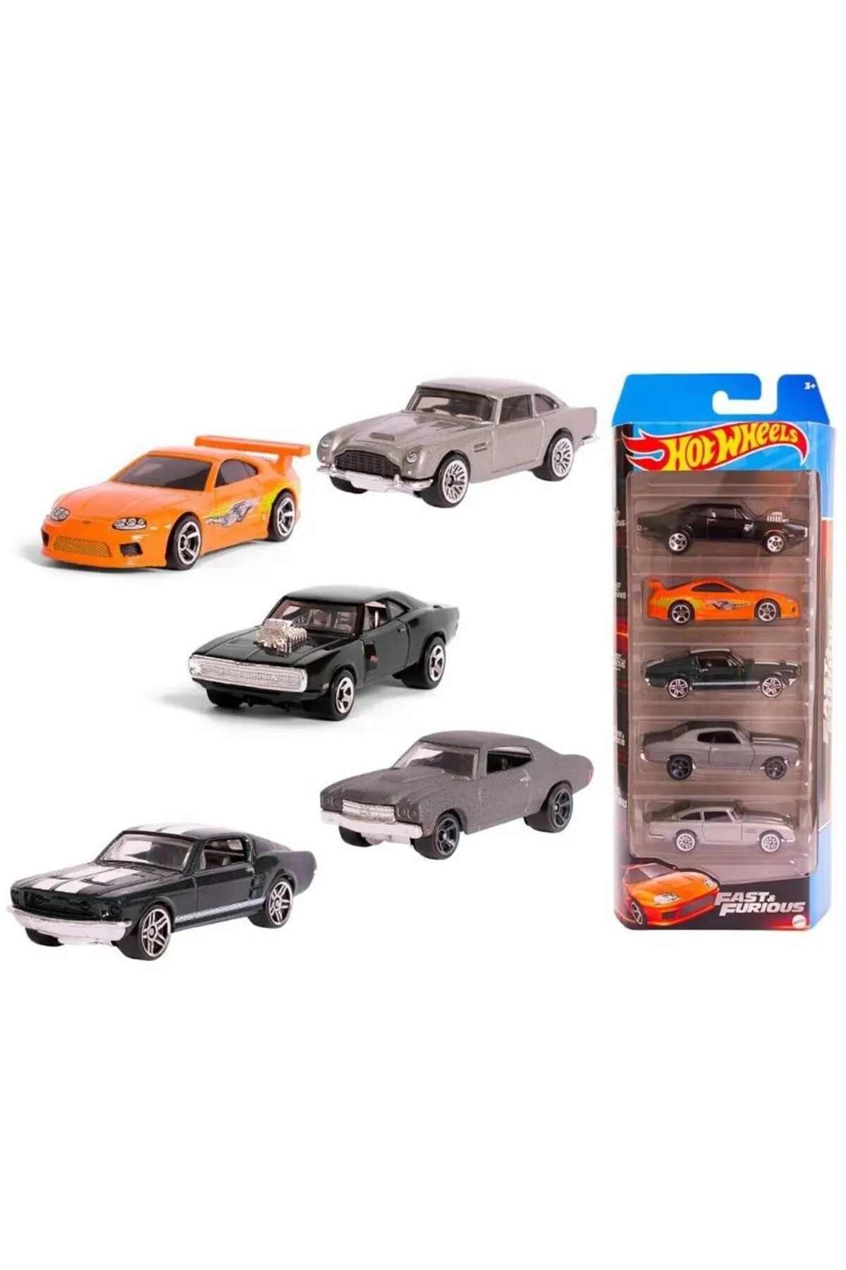 Hot Wheels Fast and Furious 5li Araba Seti HLY70
