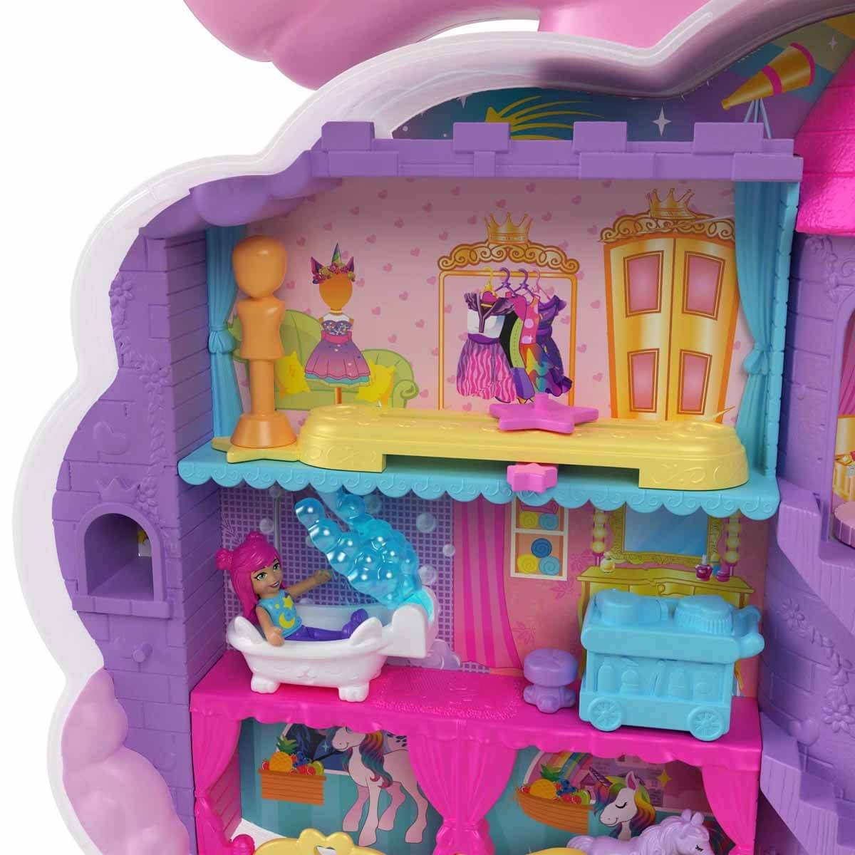 Polly Pocket Tek Boynuzlu Atın Güzellik Salonu HKV51 