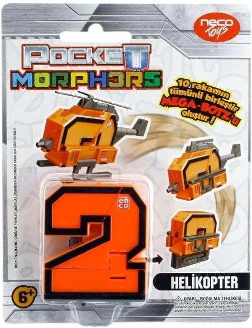 Pocket Morphers Dönüşebilen Numaralar Helikopter
