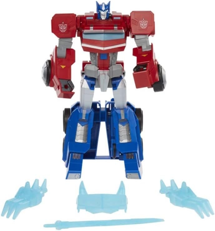 Transformers Cyberverse Optimus Prime Sür-Ve-Dönüştür Büyük Figür