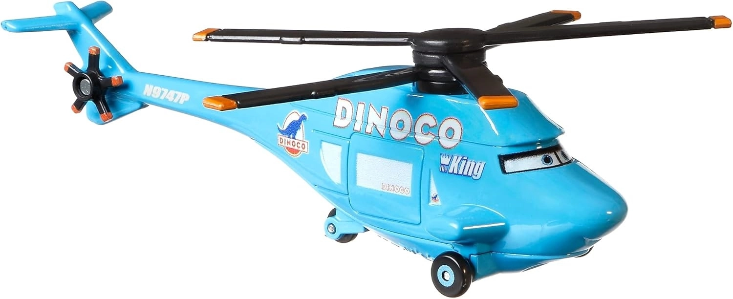 Cars Rotor Turbosky Dinoco Helikopteri - Dökme Metal JJW64