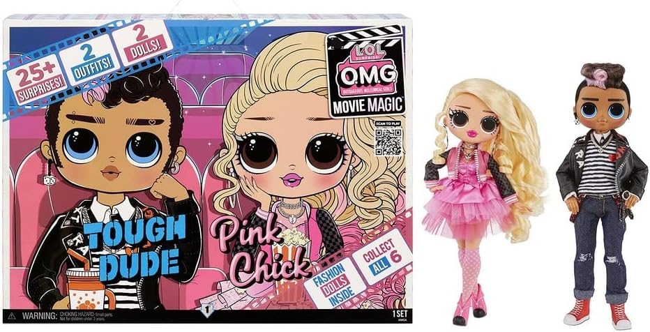 Lol Surprise Omg Movie Magic Tough Dude & Pink Chick