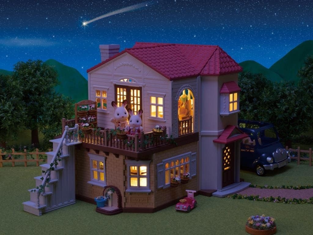 Sylvanian Families Kırmızı Çatılı Işıklı Şehir Evi 5302