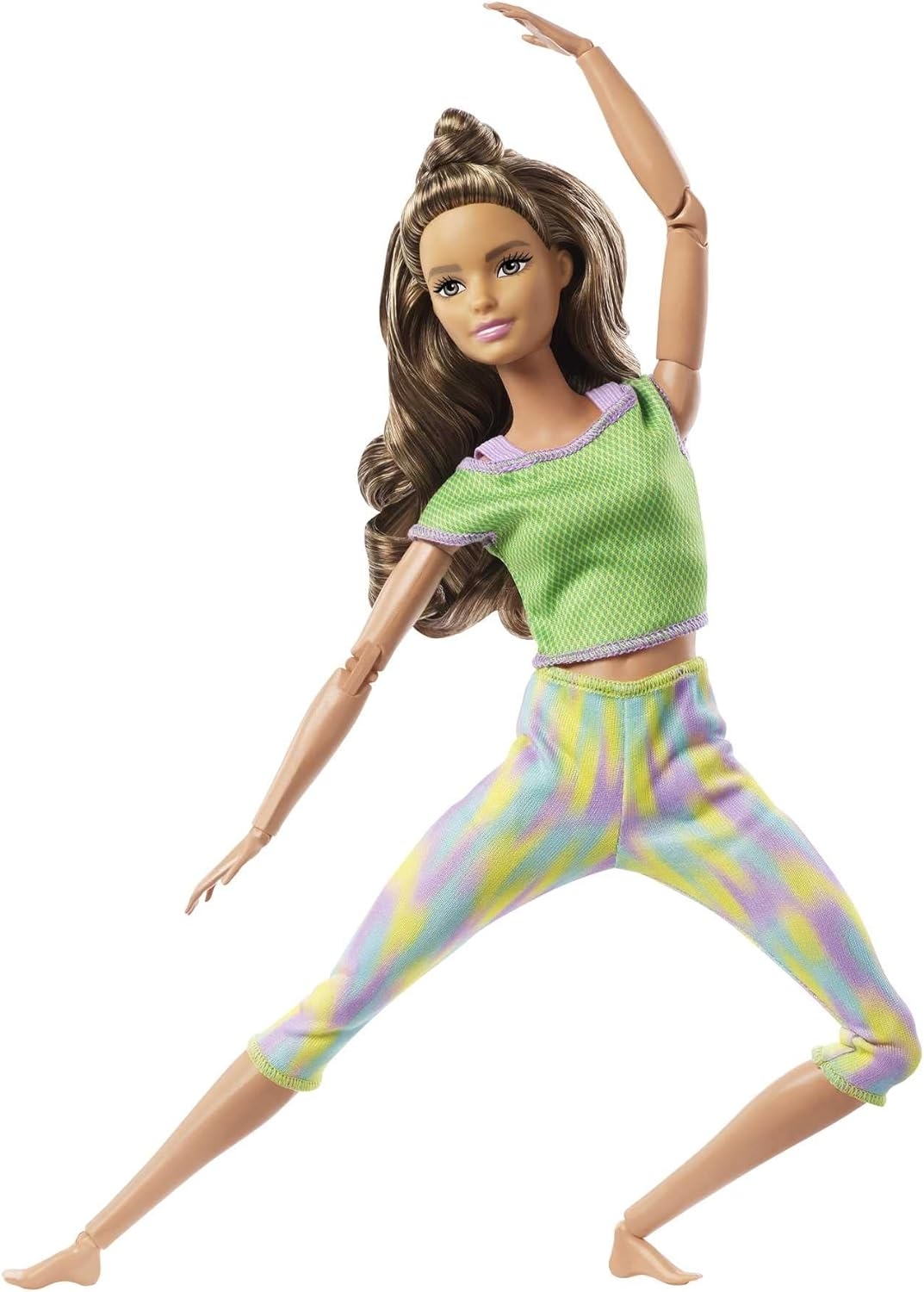 Barbie Sonsuz Hareket Bebeği Yeşil Taytlı GXF05