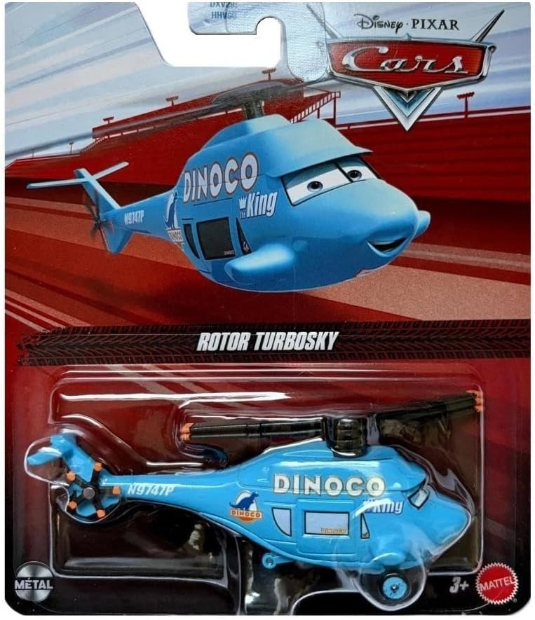 Cars Rotor Turbosky Dinoco Helikopteri - Dökme Metal JJW64