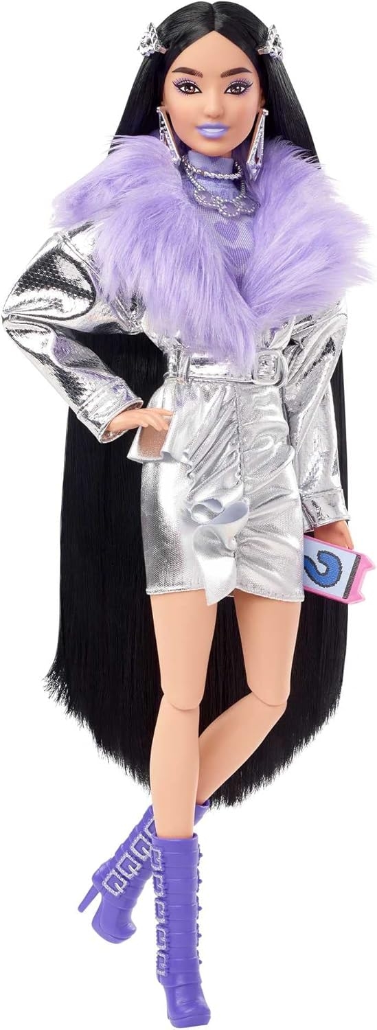 Barbie Extra Mor Botlu Bebek HHN07