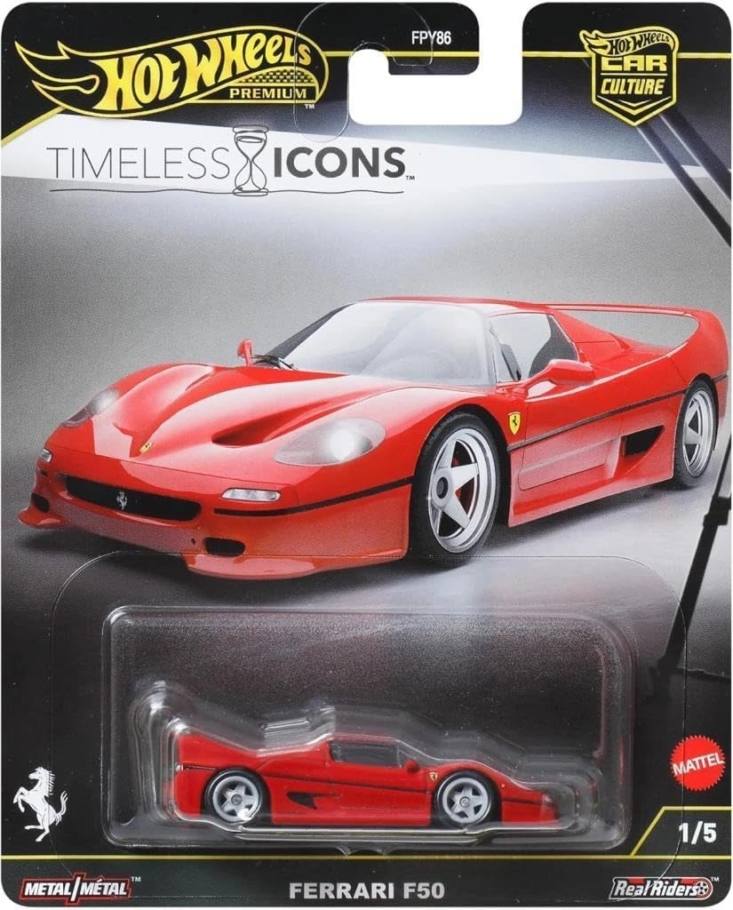 Hot Wheels Premium Car Culture Timeless Icons FERRARİ F50 JBK56