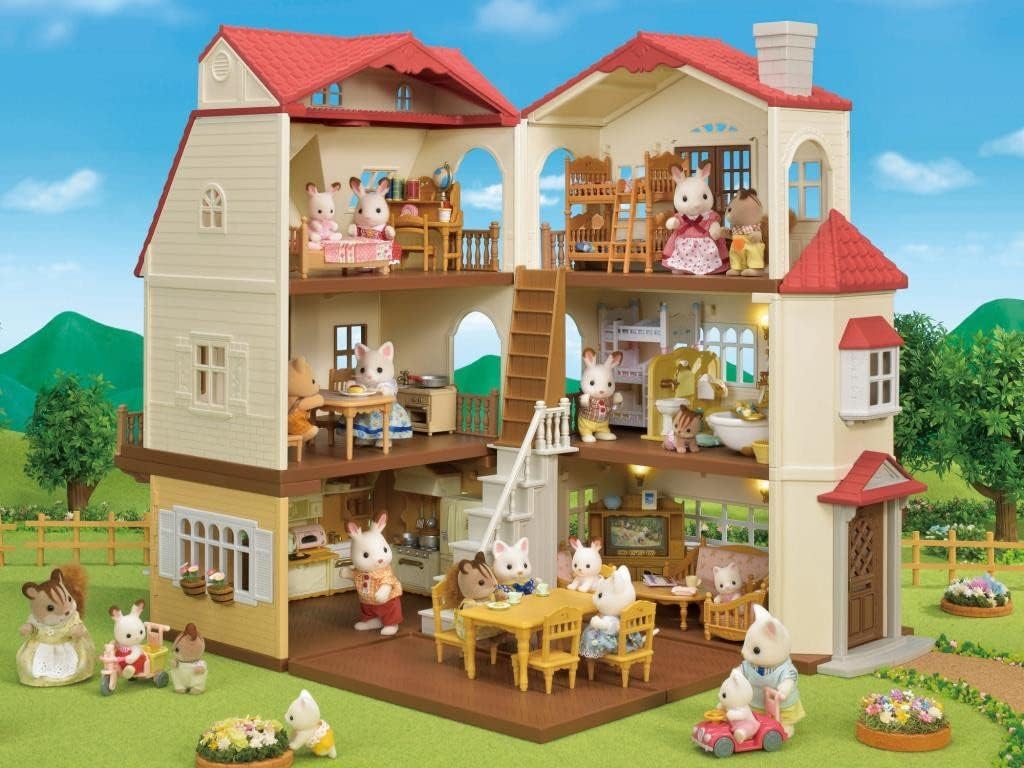 Sylvanian Families Kırmızı Çatılı Işıklı Şehir Evi 5302