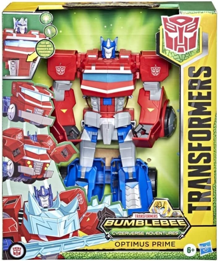 Transformers Cyberverse Optimus Prime Sür-Ve-Dönüştür Büyük Figür