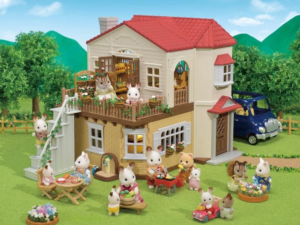 Sylvanian Families Kırmızı Çatılı Işıklı Şehir Evi 5302