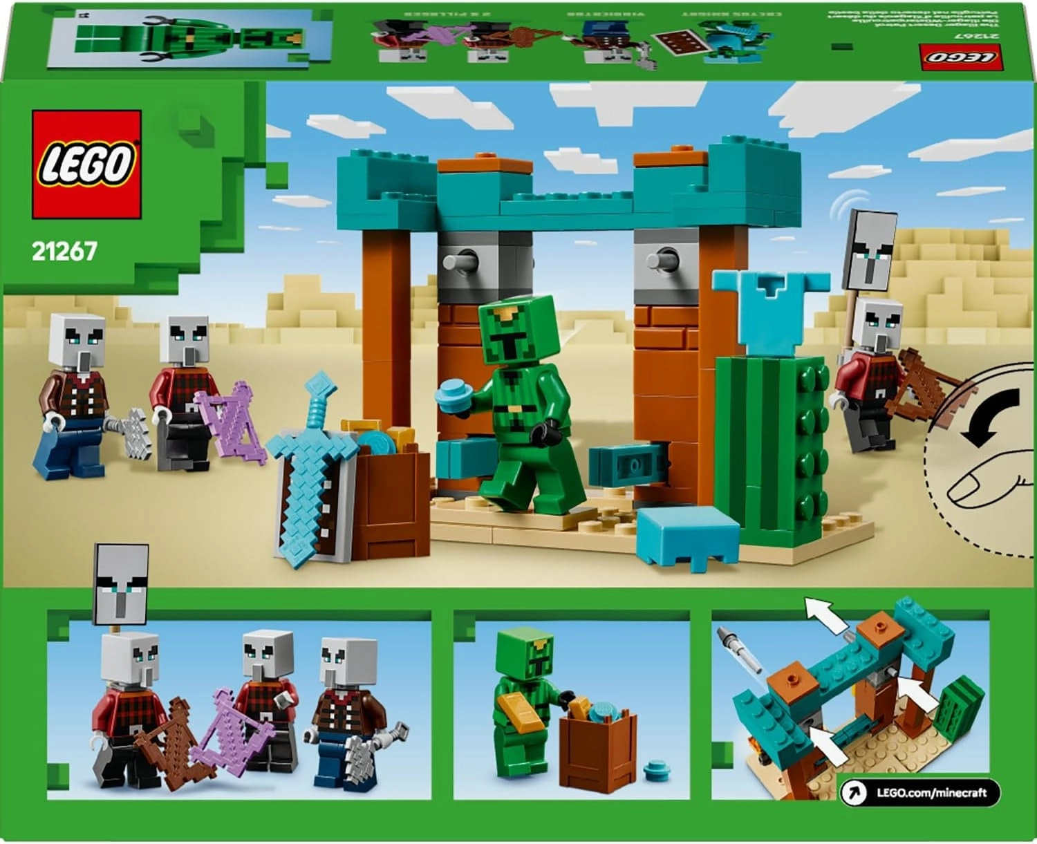 LEGO Minecraft Serseri Köylü Çöl Devriyesi 21267