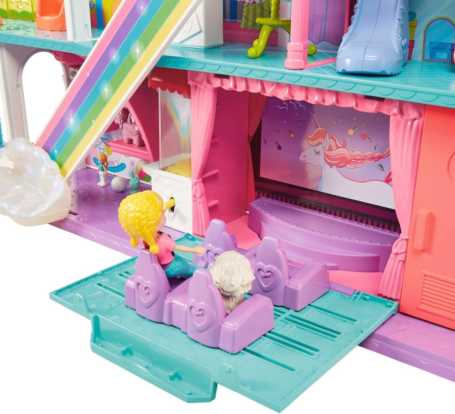 Polly Pocket Gökkuşağı Alışveriş Merkezi Oyun Seti HHX78 