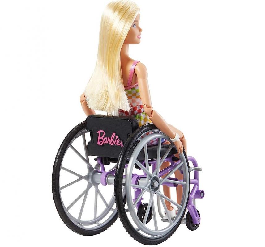 Barbie Tekerlekli Sandalyeli Sarı Saçlı Bebek HJT13