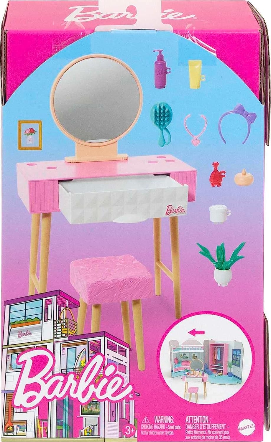 Barbie’nin Ev Dekorasyonu Oyun Setleri HJV35