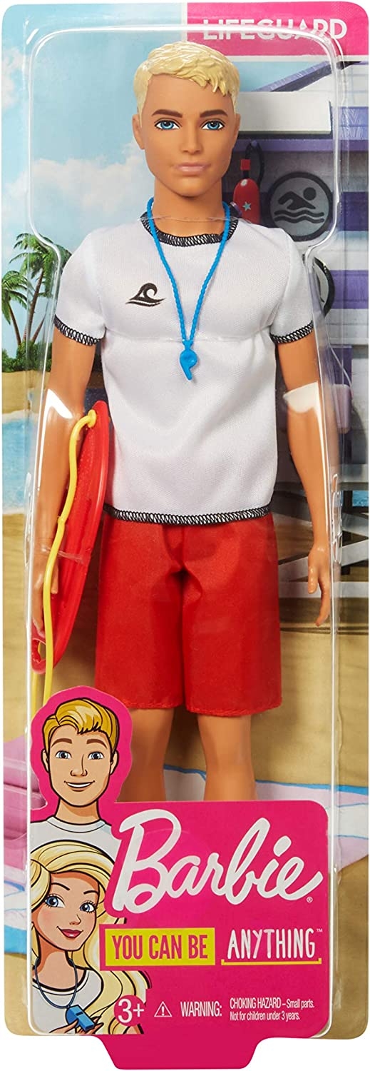  Barbie Ken Kariyer Bebekleri Cankurtaran FXP04
