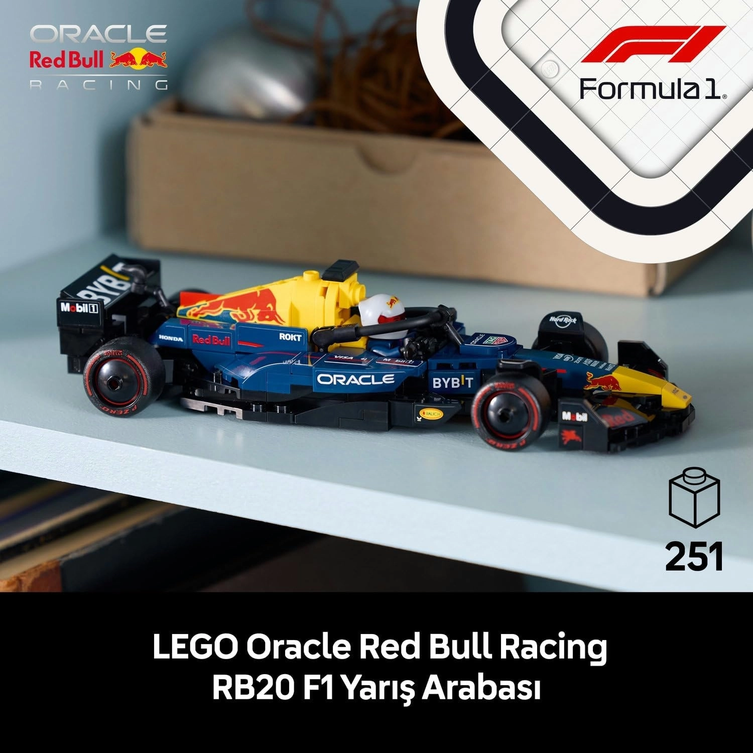 LEGO Speed Champions Oracle Red Bull Racing RB20 F1 Yarış Arabası 77243
