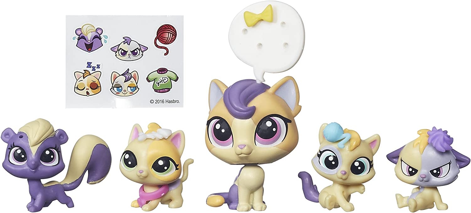 Littlest Pet Shop Calico Kedi Miniş Ailesi