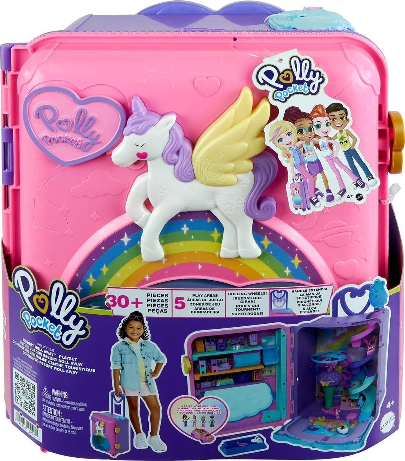 Polly Pocket Pollyville Resort Roll Away Oyun Seti HKV43