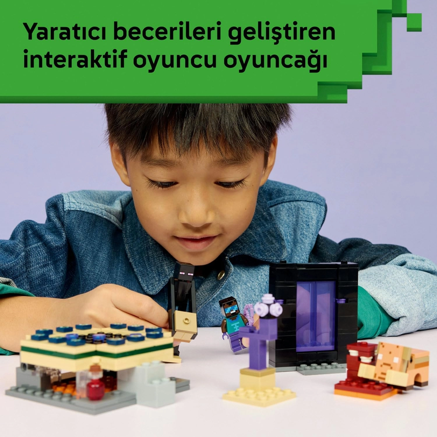 LEGO Minecraft Nether ve End Geçidi Yolculuğu 21584