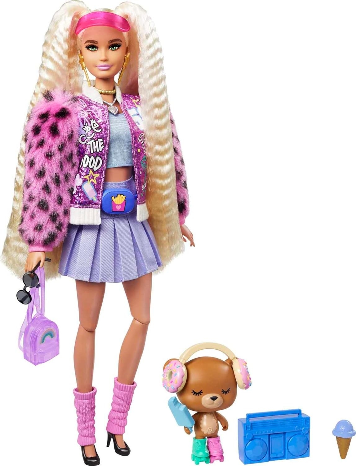 Barbie Extra Pembe Şapkalı Bebek GYJ77 