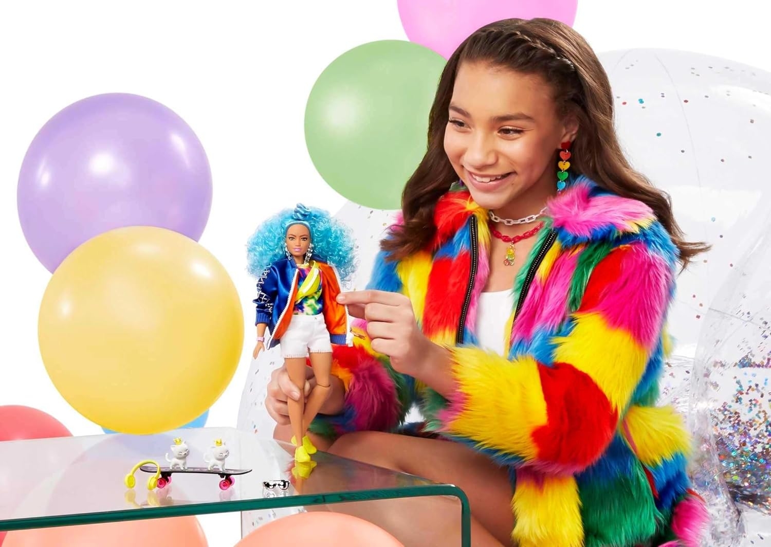 Barbie Extra Mavi Saçlı Bebek GRN30