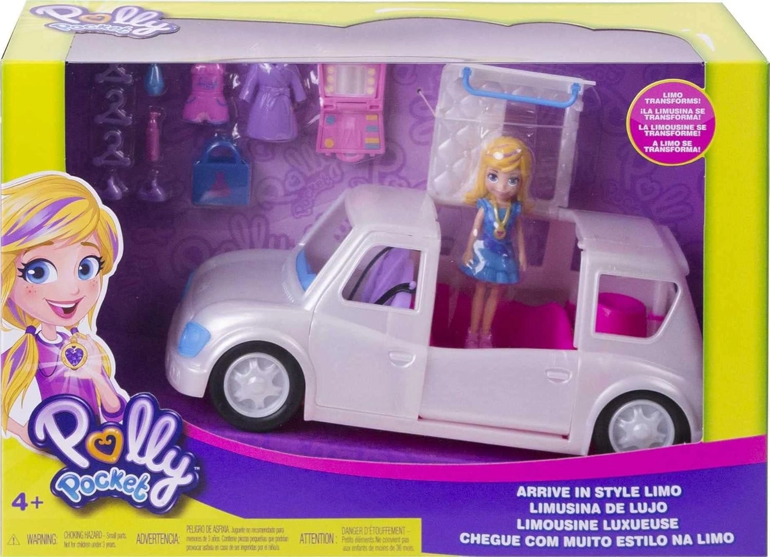 Polly Pocket Beyaz Limuzin Oyun Seti GDM19