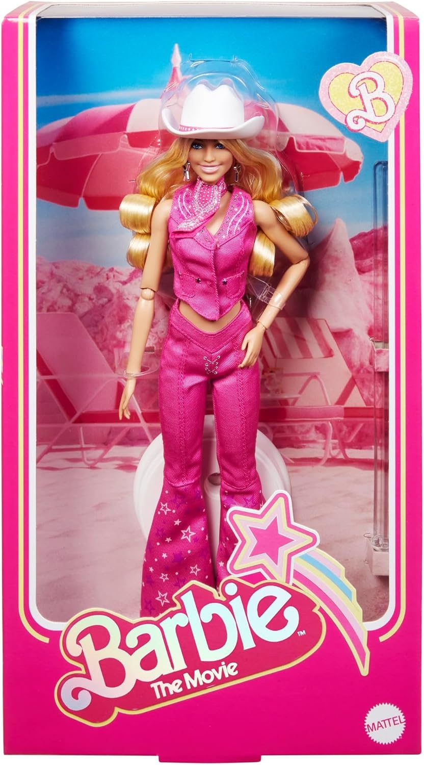 Barbie Movie Pembe Kovboy Kıyafetli Bebek HPK00